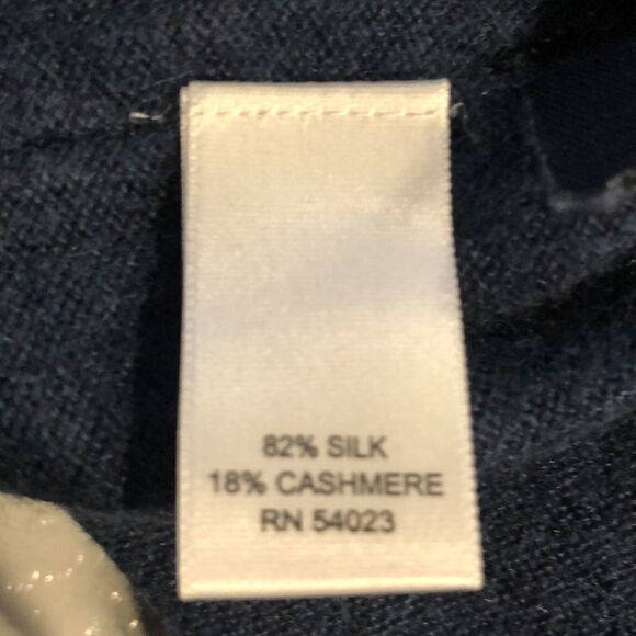 Banana Republic Silk Cashmere 1/4 Zip Sweater Sz. L - Picture 6 of 7